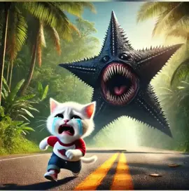 Starfish Monster Takes Revenge on Cat Family. #monster #cat #catfamily