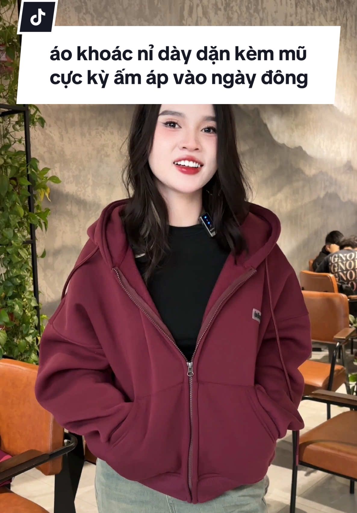 áo khoác nỉ dày dặn kèm mũ cực kỳ ấm áp vào ngày đông #aokhoacni #aokhoac #aokhoaccomu 
