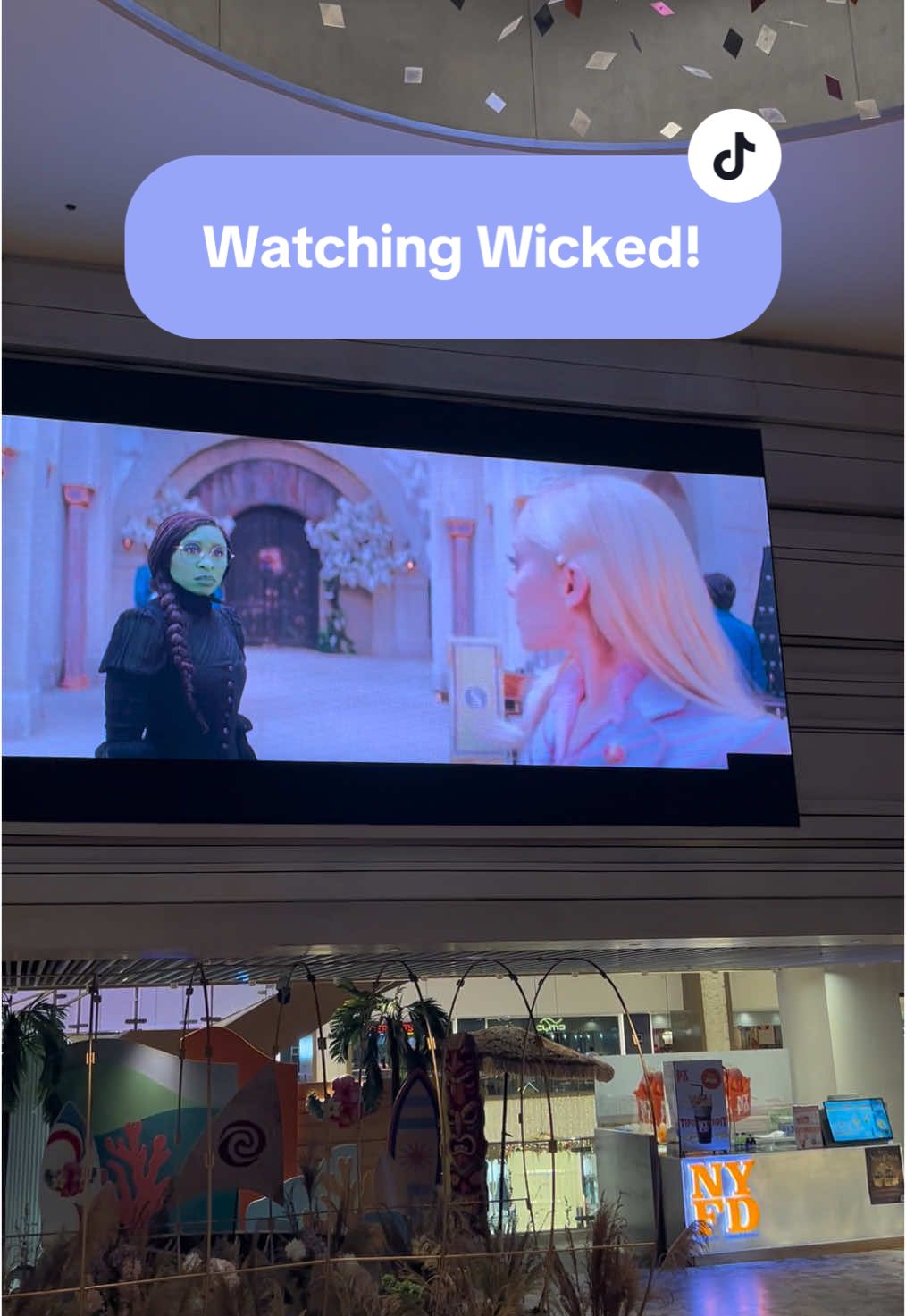 I’ve never watched a movie alone before, but I’m so glad I did. Wicked was incredibleeee 💗💚 cried so many times and the singing was just so beautiful. I couldn’t stop smiling afterwards because for some reason I felt so empowered. Empower to just be who I am and not be ashamed. Loveeeed it sm! #wicked #fyp #edsashangrila #redcarpetcinema #shangrilaplaza 