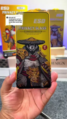 Membalas @pixysnow.str ini sudah anti intip dan anti radiasi ya kak #temperedglass #temperedglassmurah #temperedglassantispy #antigores 
