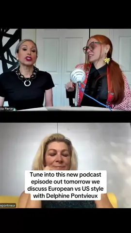 We discuss European vs US style with renaissance woman and Chicago jewelry designer Delphine Pontvieux  on “Why Dont We Dress for Dinner Anymore” put tomorrow on YouTube or wherever you get your podcasts #chicagotiktok #fashionista #chicagofashion #fashionpodcast #podcasts #fashionpodcaster #fashioninspo #silverhair #chicagofashiondesigner 