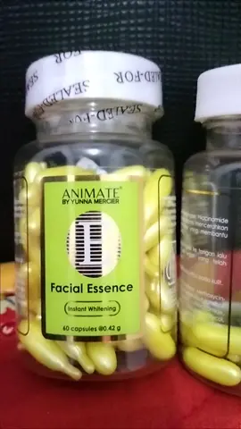 ANIMATE Fasial Essense Serum Vitamin E 100% Original , instan Whitening 60 Kapsul 
