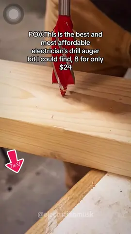 This is the best and most affordable electrician's drill auger bit I could find, 8 for only $24#tiktokshop #tool #electriciantools #augerbit 