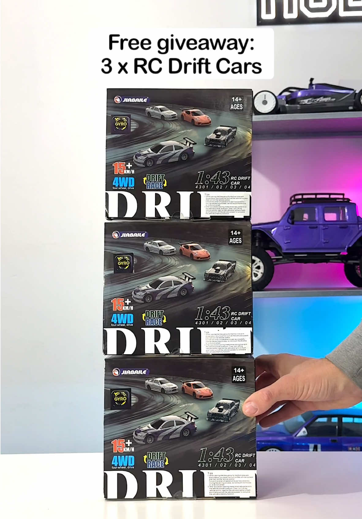 Christmas giveaway! Free to enter via my site, winner announced 25th Dec🎅🏻 #rccars #driftcars #cartok #porsche 