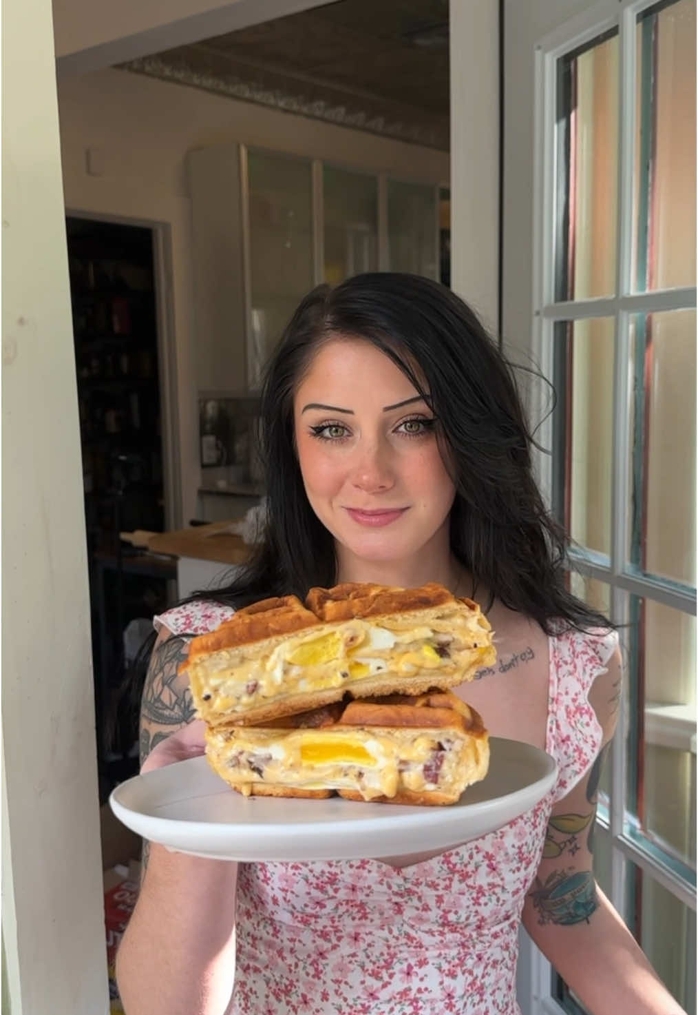 Biscuits and Gravy Waffle! 