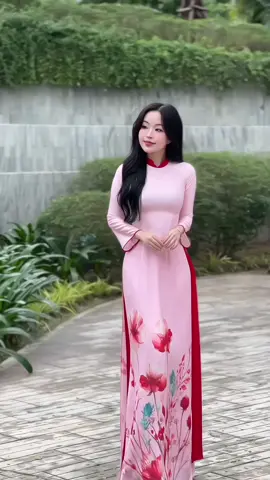 Màu hồng xinh không ạ ❤️ #xuhuongtiktok #aodaidanang #aodaidep 