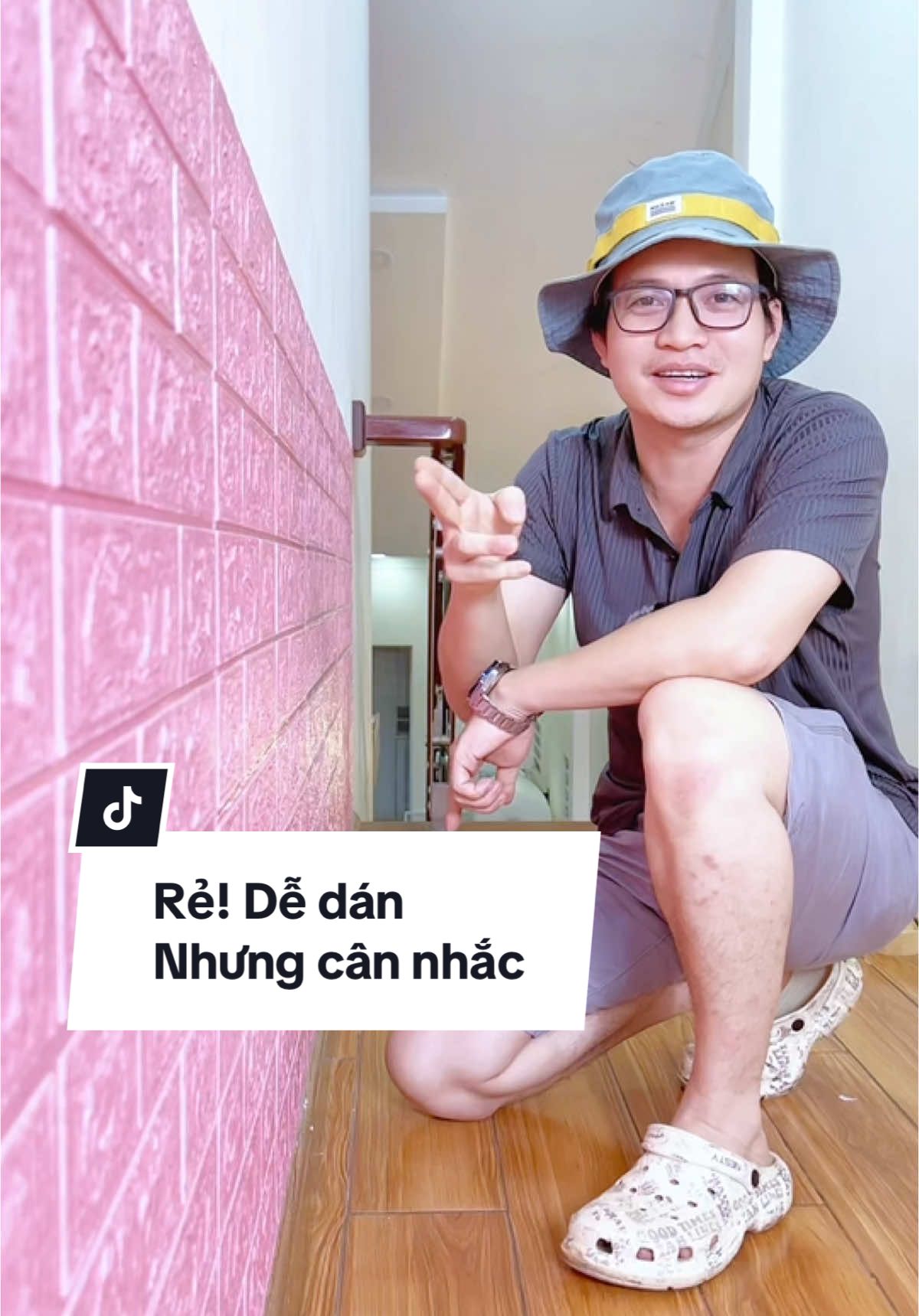 Rẻ, dễ dán nhưng cân nhắc ở cuối video #xopdantuong #mittocao #decor #giaydantuong #caitaonha 