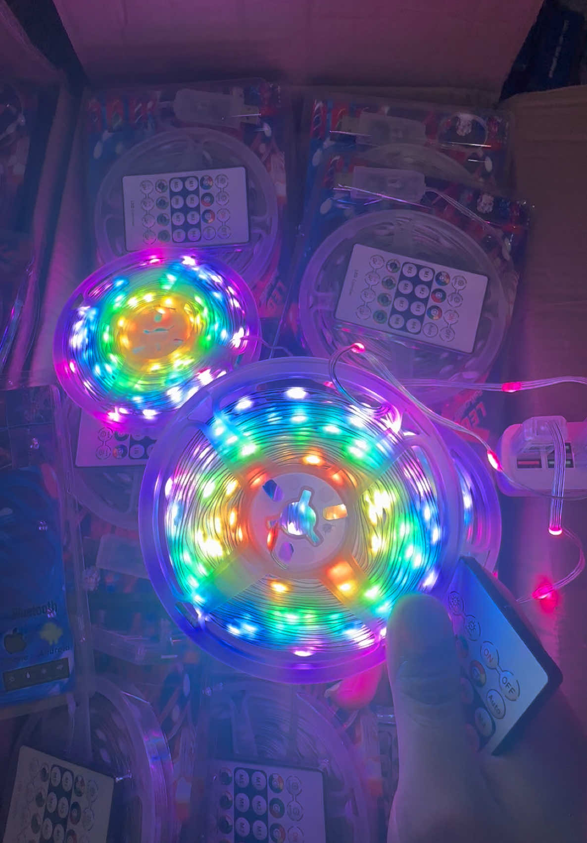 Đèn Led đuổi RGB 10m mẫu mới ,điều khiển mới bóng sáng#giadunghangnguyenn #đènled #review #denledtrangtri 