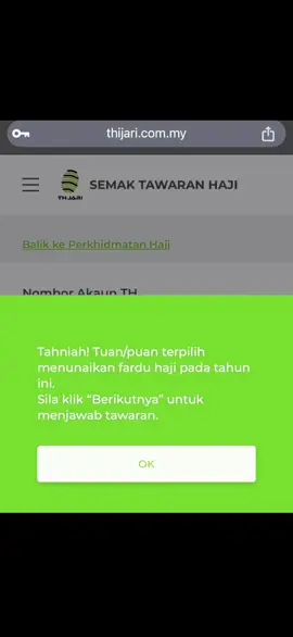 Alhamdulillah, tahniah kepada sesiapa jua yang terpilih untuk menunaikan ibadah haji pada tahun 2025. Semoga perjalanan ibadah ini diberkati Allah SWT dan menjadi sumber ketenangan serta pembersih dosa. Didoakan agar segala urusan dipermudahkan, ibadah diterima, dan pulang sebagai haji/hajah yang mabrur. Semoga setiap langkah menuju Tanah Suci membawa keberkatan dan kebahagiaan di dunia dan akhirat. Selamat menunaikan haji 2025, semoga segala doa dan harapan terkabul. #haji2025 #haji2025🤲🏻🕋 #fyp #syukuralhamdulillah 