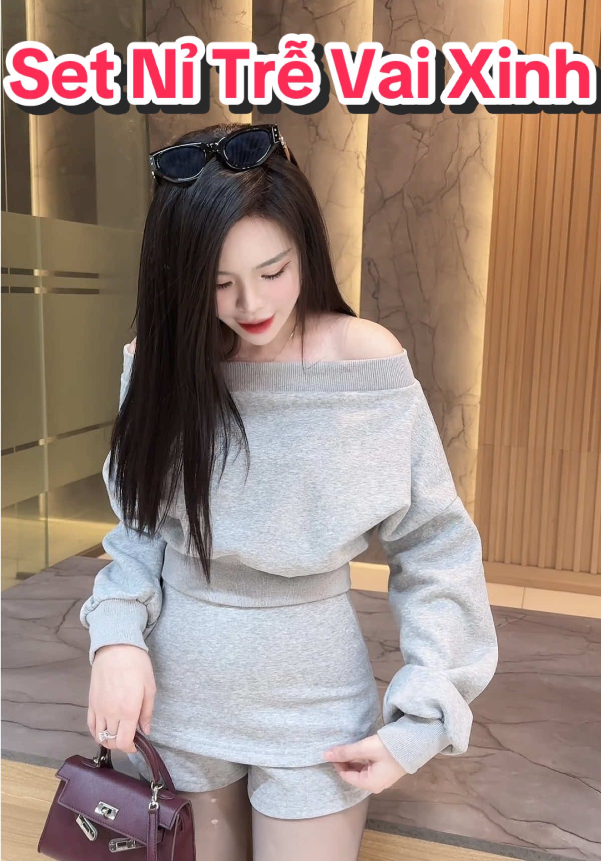 Set đồ nữ áo nỉ dài tay lệch #châmphan #champhanreview #review #champhan #setni #dobo #setnixinh #setnitrevai #boni  #setnilechvai #thoitrang #thoitrangnu #phoidoxinh 