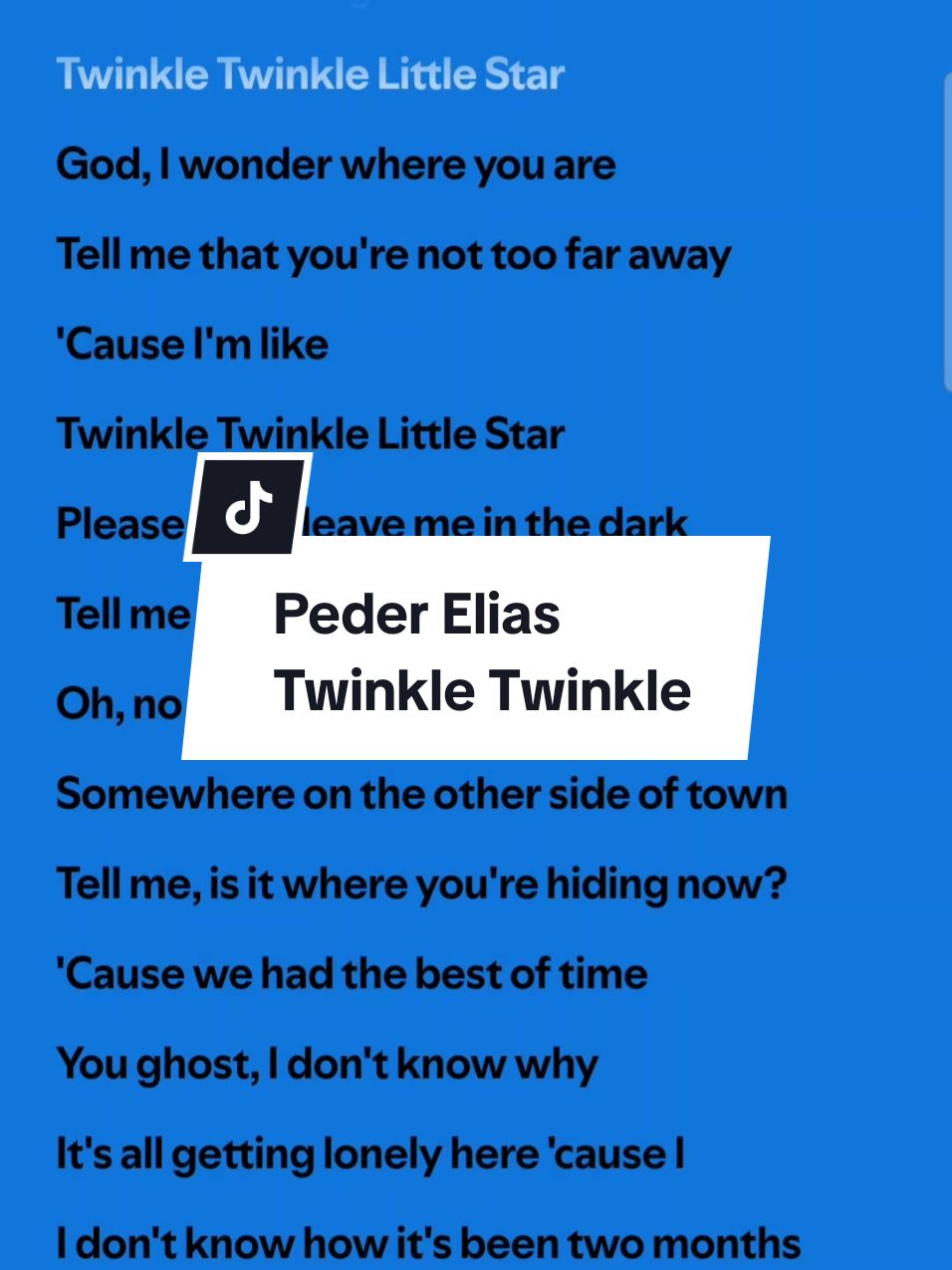 Peder Elias - Twinkle Twinkle #pederelias #twinkletwinkle #twinkletwinklepederelias  #pedereliassong #twinkletwinklelyrics #lulluby #twinkletwinklelittlestar #dance #challenge #dancechallenge #singalonglyrics #songlyrics #songwithlyrics #musiclyrics #lyricsvideo #songlyrics #lyricsvideosongs #spotify #fyp #fypシ #fypviral 