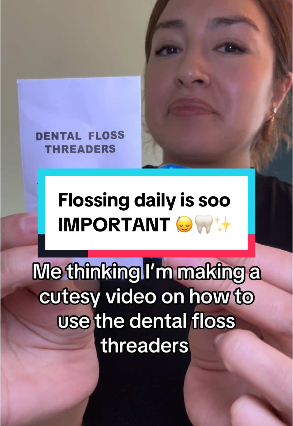 Flossing daily is such an important habit to form! Keeps your gums healthy and gets rid of plaque build up! 🦷✨🪥 #flossing #flossingcorrectly #bleedinggums #teeth #cavity #dentist #braces #flossingwithbraces #orthodontistsoftiktok 