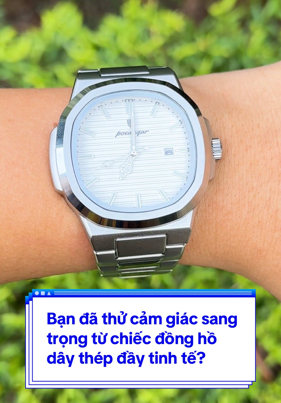 Bạn đã thử cảm giác sang trọng từ chiếc đồng hồ dây thép đầy tinh tế? Poedagar P613 Thiết kế cuốn hút, phù hợp mọi phong cách. Điểm nhấn dạ quang, nổi bật khi trời tối. Tạo dấu ấn cá nhân đầy khác biệt. Hãy để chiếc đồng hồ này nói thay phong cách của bạn! #cauuthayreview #donghochinhhang #viral #donghodaythep #donghopoedagar 