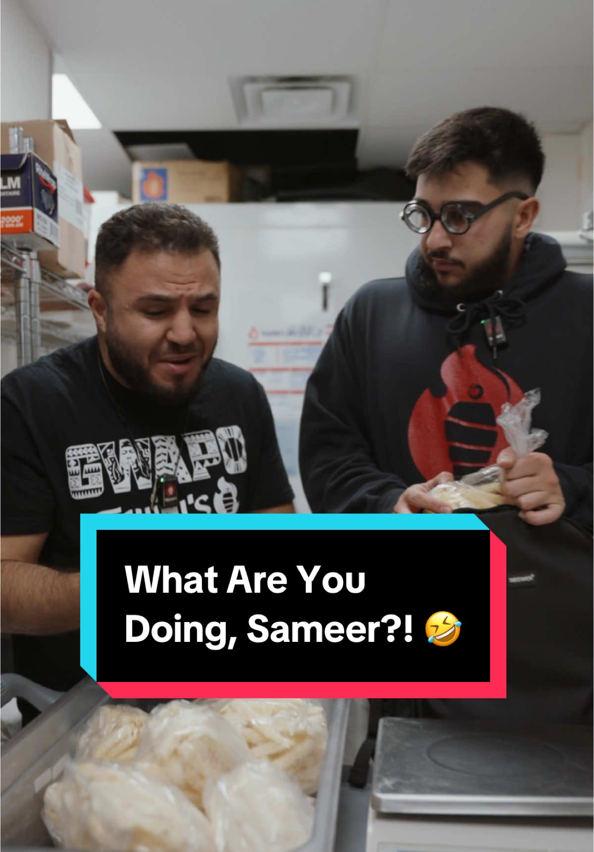 What Are You Doing, Sameer?! 🤣 @Lahib #tahinis #tahinisrestaurants #arab #middleeasternfood #arabmom #arabtok #arabtik #shawarma #fries #food #restaurant #yummy #comedy #skit #funny #foodreview #food #toronto #torontofood #foodreviews #shawarmareview #beefshawarma #canadarestaurant #fusion #fusionfood #cravings