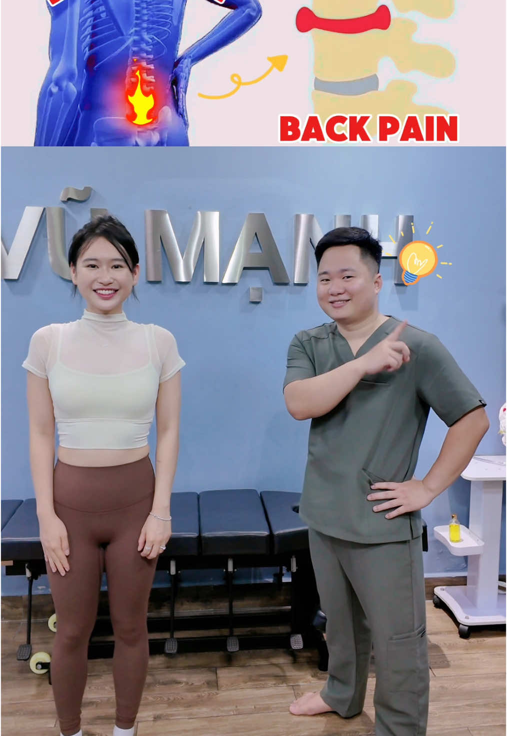 Giải pháp giúp khoẻ vùng lưng, giảm đau mỏi. Hãy tham khảo nhé 💡 #vuducmanh #vumanhyhoccotruyen #tips #backpain 