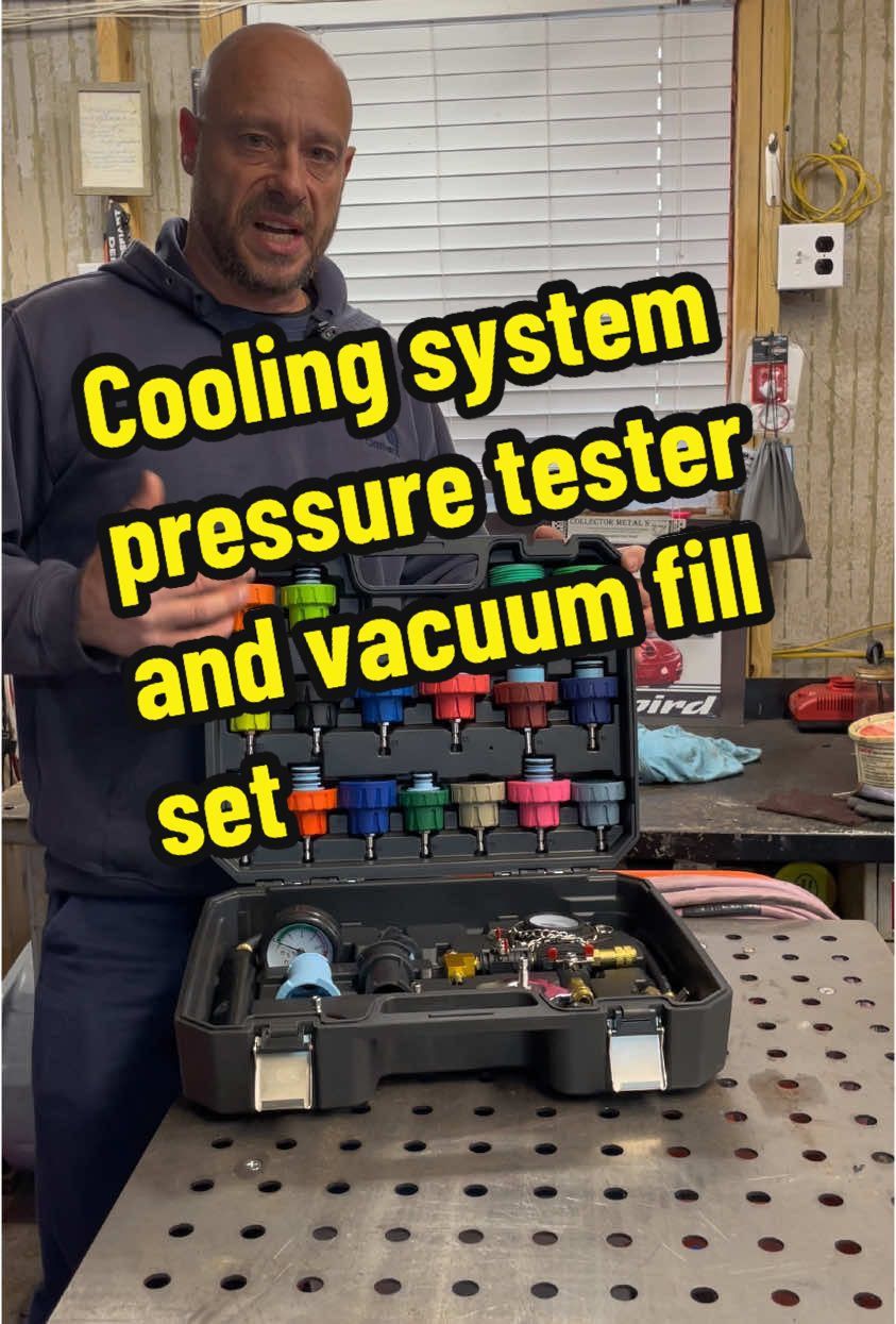 Stop looking for adapters for every vehicle this has it all. A one and done set!!@Vevor_mabel0702 @Vevor_US #vevor#radiatorpressuretester#coolingsystemvacuumfillset#mechaniclife #mechanicstools#mechanicsoftiktok #radiatoradaptorset