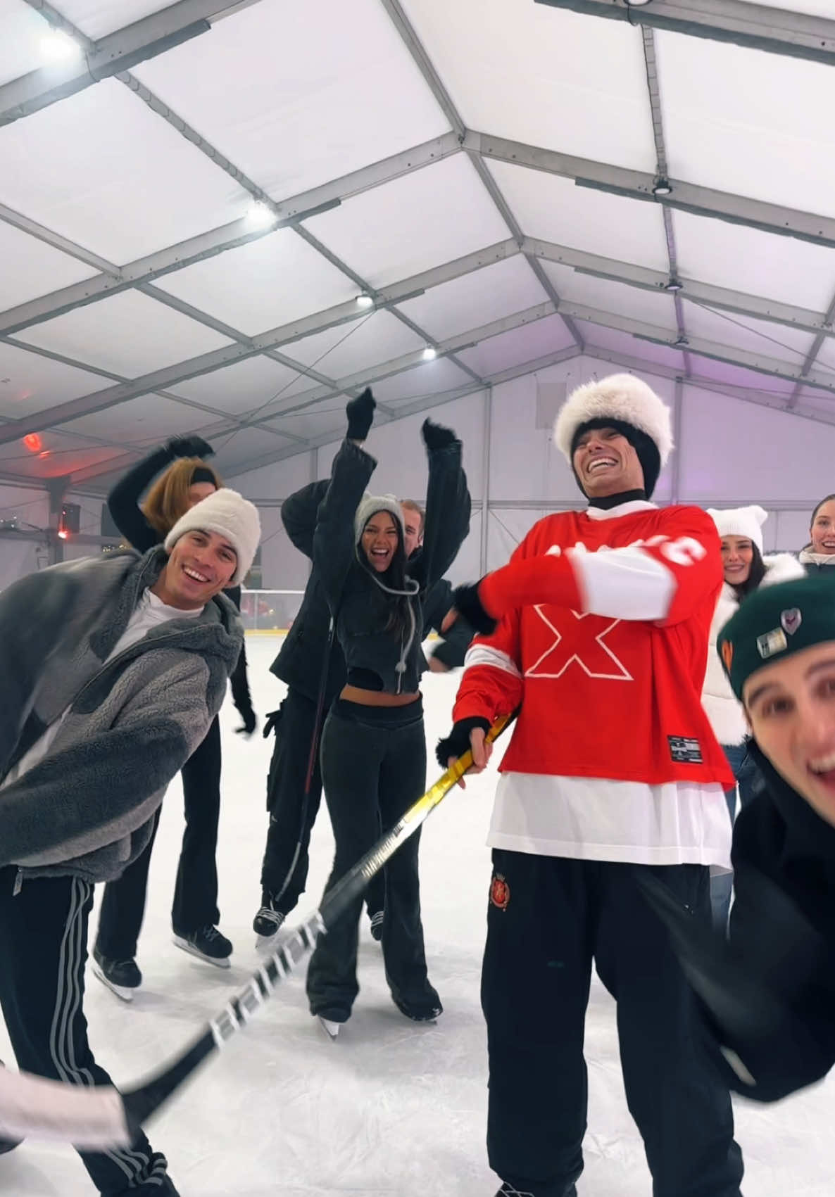 ice skating with the gang > #IceSkating#winter#elevatorboys 