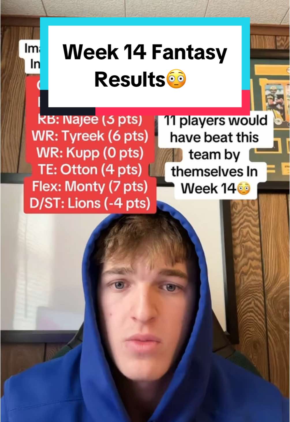 Fantasy Football is insane😳 #nflfootball #fantasyfootball #fantasycontent #fantasyplayoffs #titanswalterpicks