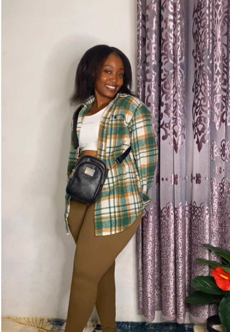 Cute outfit 😍😍flannel @1500kshs ribbed tights @1000kshs #samcyfashiontrend #fyp #fashioninspo #wanjishee 