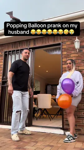 Guys this is just a prank, no one was hurt during the prank 😂😂😂😂😂 #keenanandtoufiq #foryou #balloonprank #poppingballoons #marriedlife #blowthisup #couplescomedy #prank 