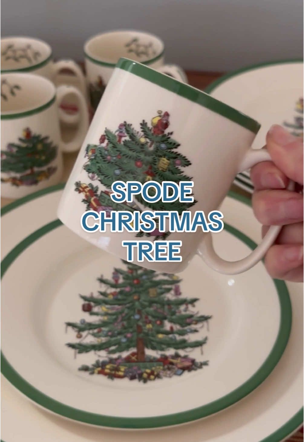 Just in time for Christmas my Spode Christmas tree set has arrived! 🎄 #spode #tablesetting #christmasdecor #christmastable #dinnerware #holidayhosting 
