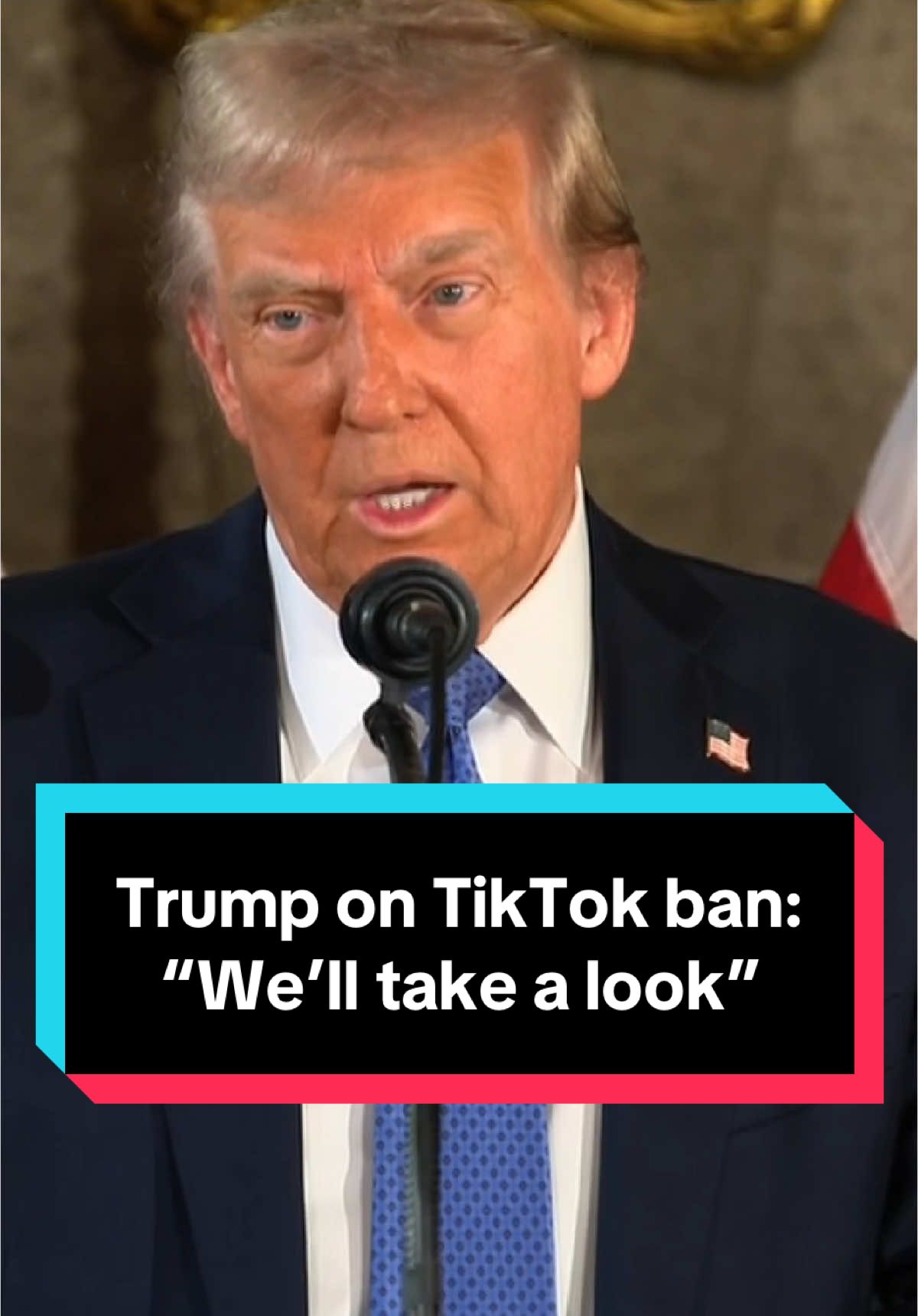 President-elect Trump said Monday that he has a “warm spot” in his heart for TikTok as the popular social media app faces down a potential ban next month. When asked if he would work to stop the ban from going into effect when he takes office, Trump said he will “take a look,” saying he attributes his win in part to TikTok. #trump #donaltrump #tiktok #breakingnews #socialmedia #news