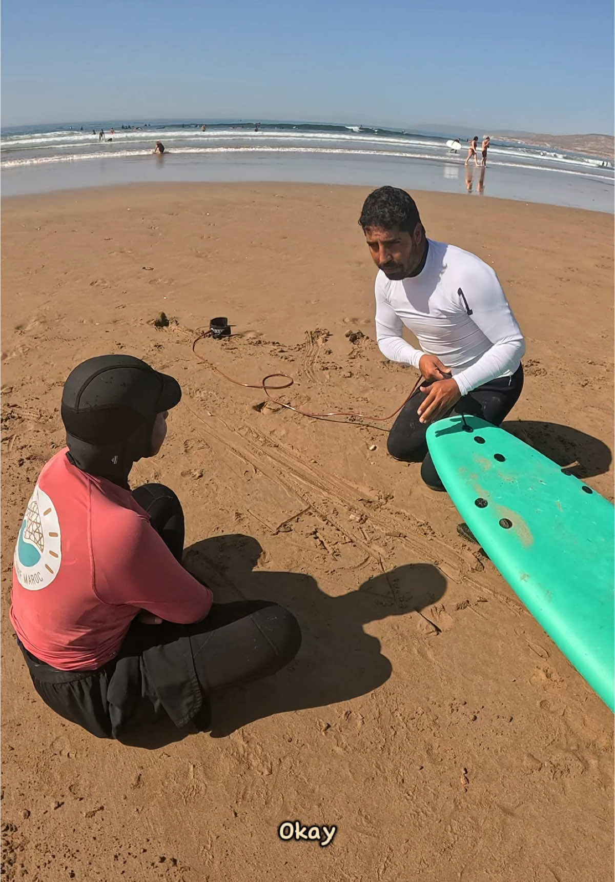 Recap of day 1: lots of falls, laughs and a few moments of actually staying on the board!  Here’s to more waves, wipeouts, and hopefully some real progress along the way! 🏄🏾‍♀️🌊 #fyp #exploremore #30before30 #learntosurf #beginnersurfer @Local Surf Maroc 