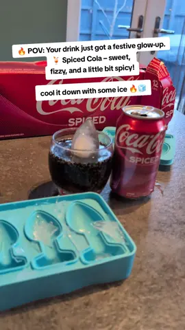 🔥 POV: Your drink just got a festive glow-up. 🍹 Spiced Cola – sweet, fizzy, and a little bit spicy! #drink #drinktok #icecube #tiktokmademebuyit #myinfluujourney #dealdrops #christmas #giftideas #fyp 