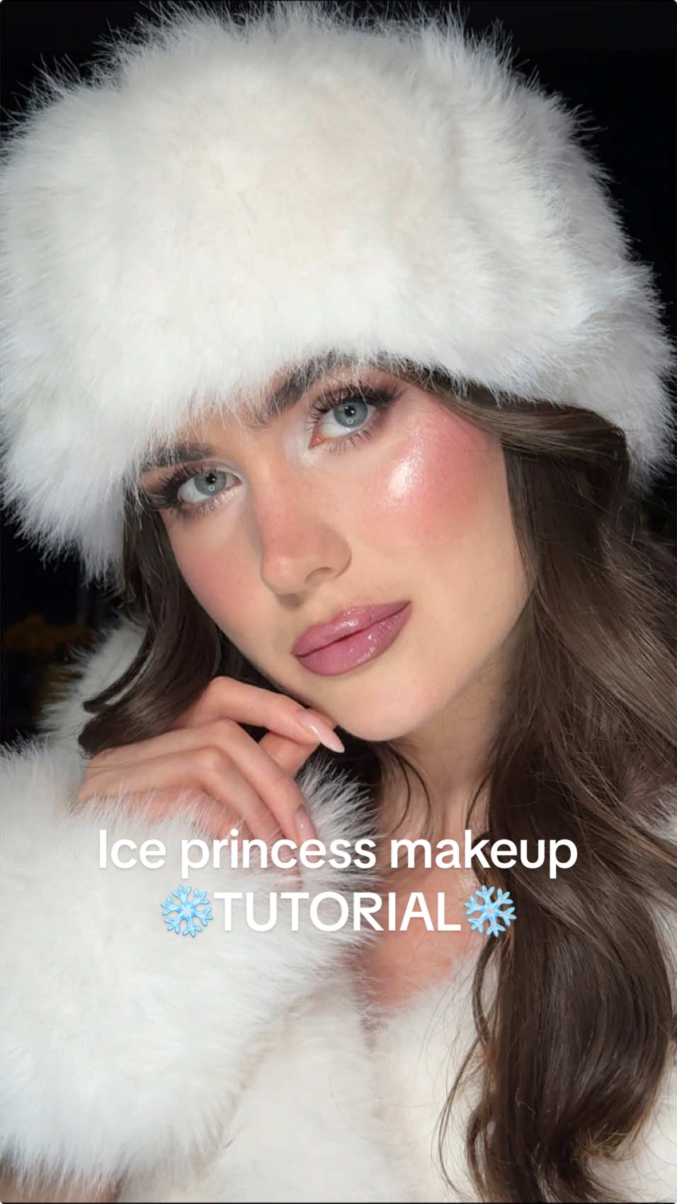 ice princess makeup tutorial🧊❄️ cold tones only! I was influenced and bought  details: @KIKO Milano ir Face Pmimer @SHISEIDO Self-Refreshing foundation Opal 130 @Lancôme Glow Concealer 120N @Fenty Beauty contour stick Amber @dasique Color Pot Souffle blush 13 and 09 @maccosmetics Fix spray @Huda Beauty Icy Nude palette @L’Oreal Paris Makeup & Hair panorama mascara @Rare Beauty Silky Touch highlighter Enlighten FENTY BEAUTY loose setting powder Lavander  @Maybelline NY Lip Lifter lip liner Big Lift  @YSL Beauty Loveshine lipstick 44 Nude Lavander KIKO MILANO 3D Hydra Gloss 51 #iceprincess#iceprincessmakeup#icequeen#icequeenmakeup#sugarplum#icemakeup#frosty#frostymakeup#icynudemaleup#wintermakeup#makeuptutorial#makeup#makeupinspo#blush#coldmakeup#christmas#christmasmakeup#girlythings#girlygirl#explore#explorepage 