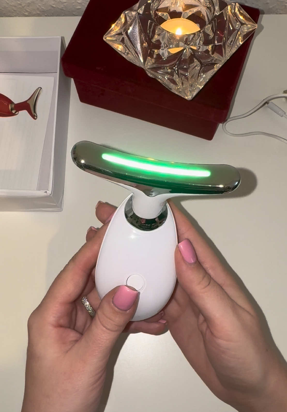 @lunaskin.official so excited to try this beauty 💚❤️💙 #facelifthack #faceliftingmassage #unboxingvideo #asmr #asmrsounds #videoviral 