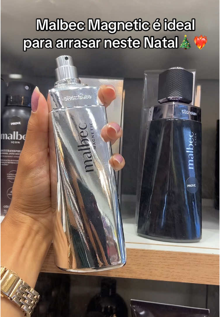 Malbec magnetic é ideal para arrasar neste natal❤️‍🔥🎄 #presentesdenatal #presentesoboticário #nataloboticário #perfumes #fragrâncias #perfumes 