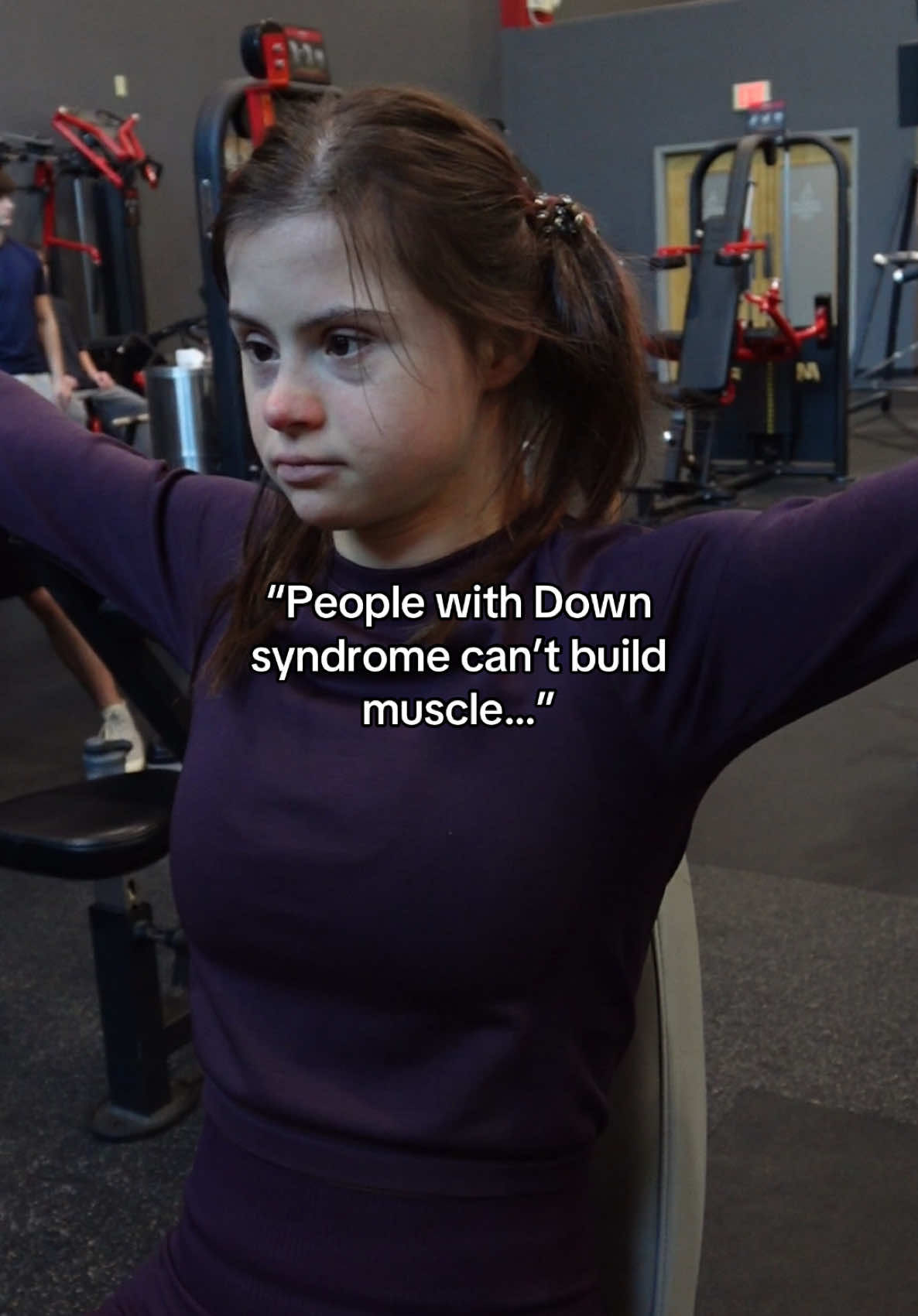 What’s your excuse? 🤗 #gym #gymmotivation #gymgirl #downsyndrome #bodybuilding  #Fitness #fitnessmotivation #motivation #GymLife #gymrat #fyp 