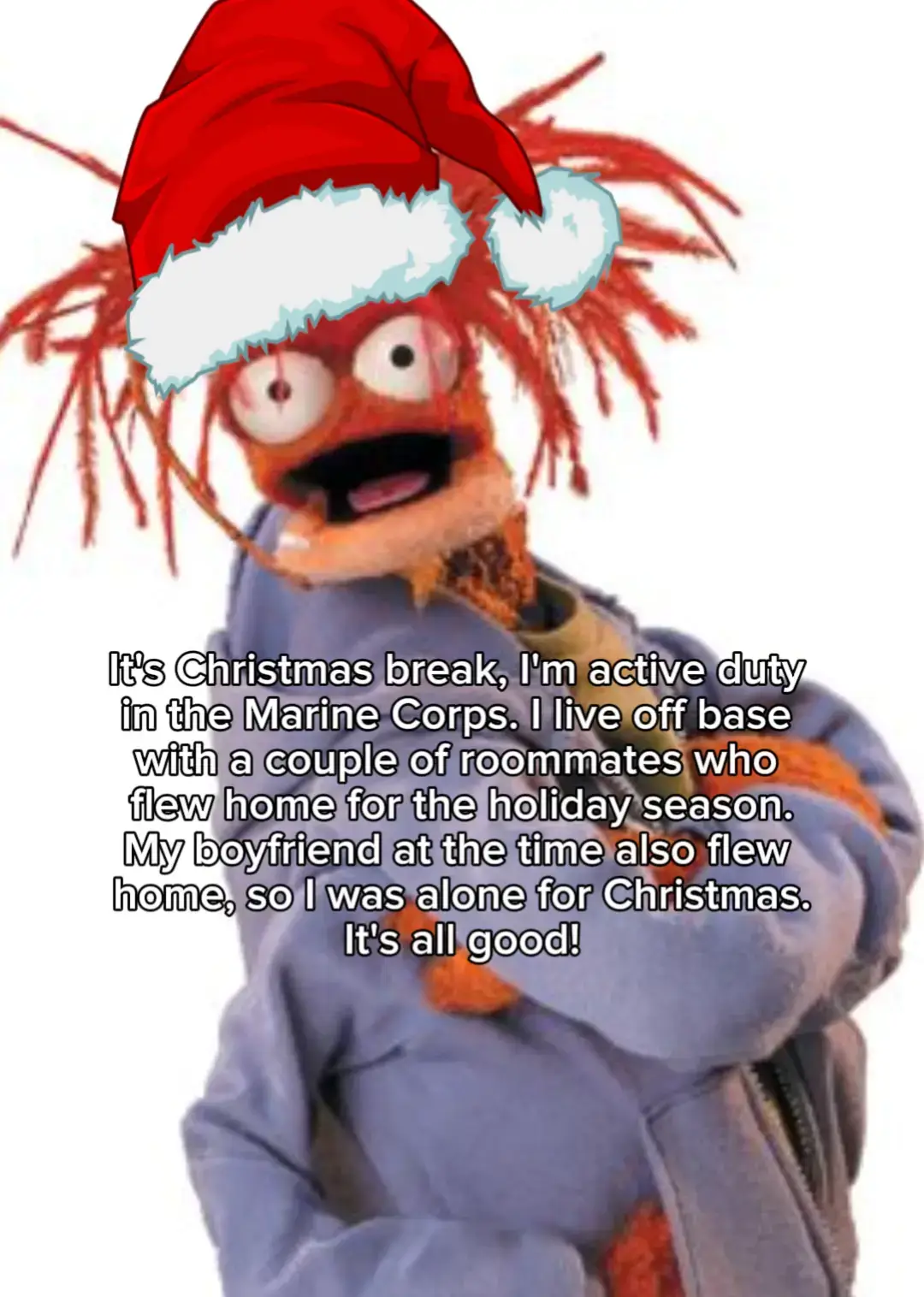 I can do so many of these, especially about my time in the Marine Corps.  #femalemarine #marinecorps #pepethekingprawn #storytime 