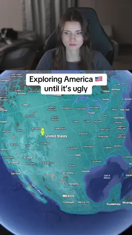Exploring America until it’s ugly 🇺🇸 #exploring #travel #googleearth #america 