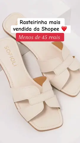 Rasteira feminina flat H ❤️💕 linda e confortável 😊 adquira ja a sua ➡️ LINK NA BIO #shopee #achei #viralizou #achadinhos #viralvideos #reels #sandalia #shopeehaul #fyp 