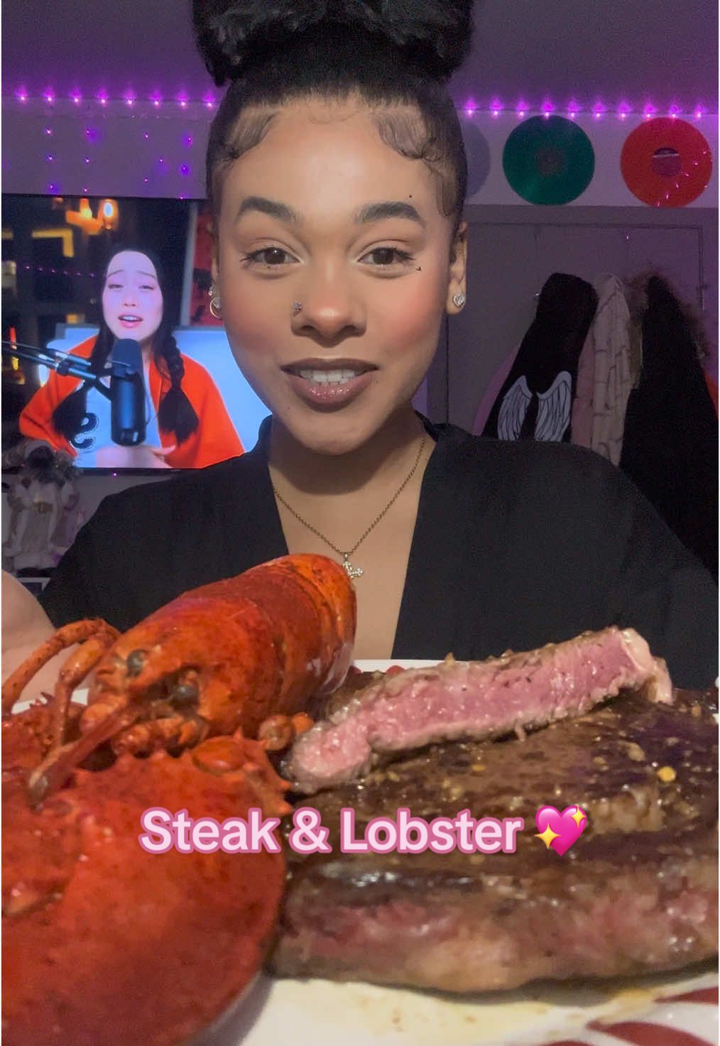 WHY WAS THE LOBSTER BLACK?!!! AM I OKAY? WILL I LIVE TO SEE TOMORROW 😩😭😭😭💔💔💔💔💔💔 #creatorsearchinsights #steak #steaktiktok #mukbang #asmr #fyp #fypシ #eating #trending #popular #viraltiktok #eatwithme #buldakramen @AaronMichelle🩷 @Buldakbabes 
