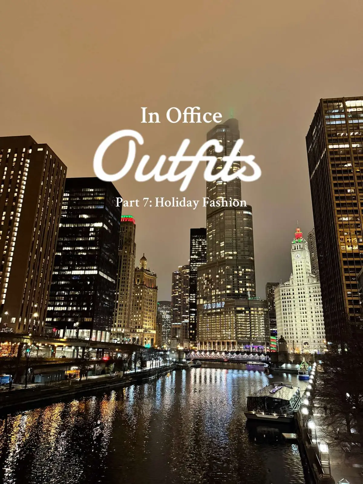 Have to bring the holiday spirit into the office 🎄🎁#officeholidayparty #inoffice #fitoftheday #outfitinspo #corporategirly #creatorsearchinsights #holidayfashion #downtownchicago #chicagotiktok #fypage 