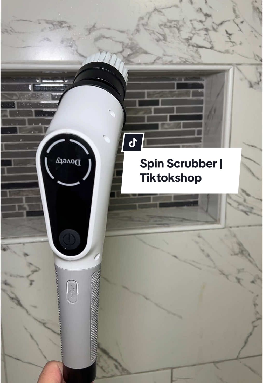 My least favorite chore is cleaning my bath tub, but this Spin brush makes the process so much easier 🧼🧽🪣 #CleanTok #fyp #MomsofTikTok #tiktokshop #TikTokShopHolidayHaul 