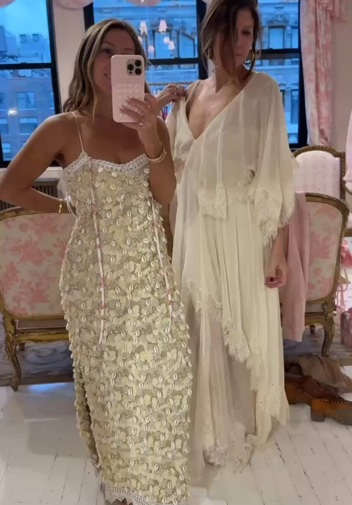 going to a fun party in ibiza vibes only 😌 try ons in our new summer collection @LoveShackFancy #Love #fit #Summer #fitcheck #samples #fashion 