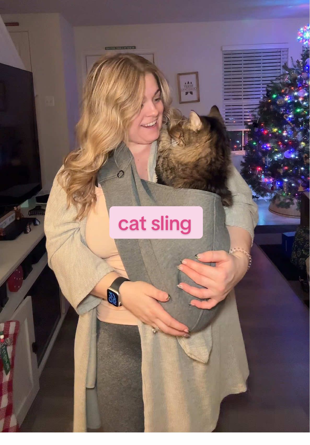 ok i may officially be a crazy cat lady 🐈‍⬛ #catlover #catmom #crazycatlady #catsoftiktok #catcarrier #needycat #boycat #boycatmom #separationanxietycat #pawpubby #catsling #catmomthings 