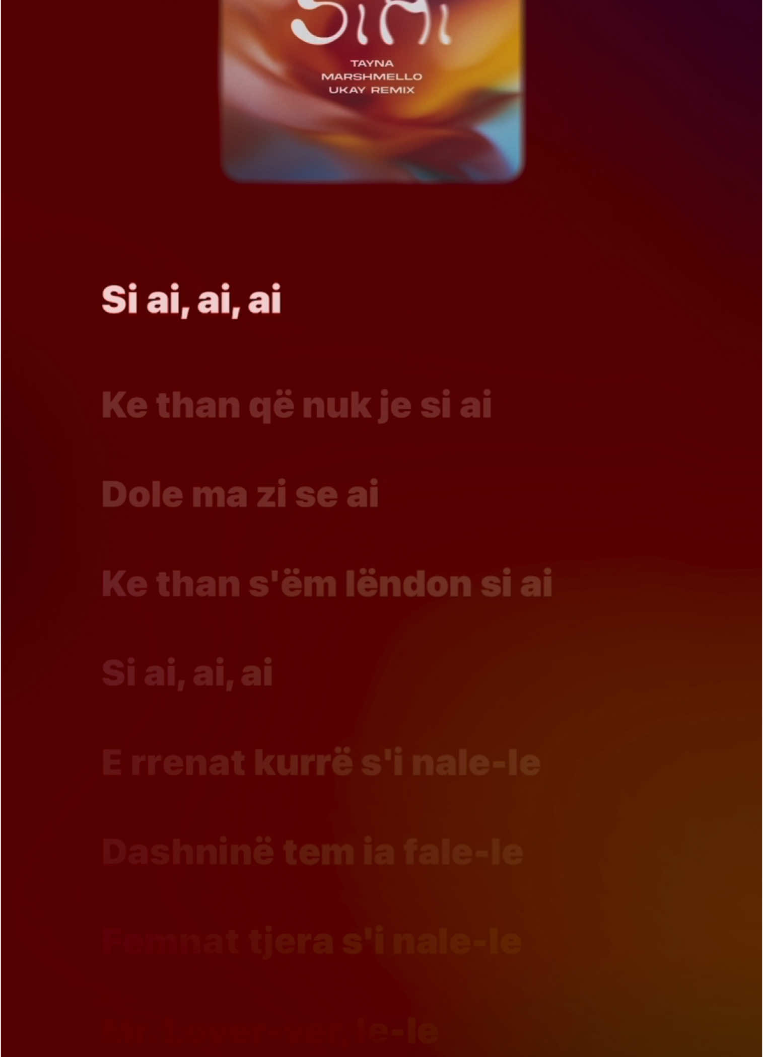 Si Ai (Marshmello & Ukay Remix) (Full Song Lyrics) - Tayna, Marshmello & UKAY #house #trendi #lyrics #nhacvietlyrics #srilanka #srilankan_tik_tok🇱🇰 