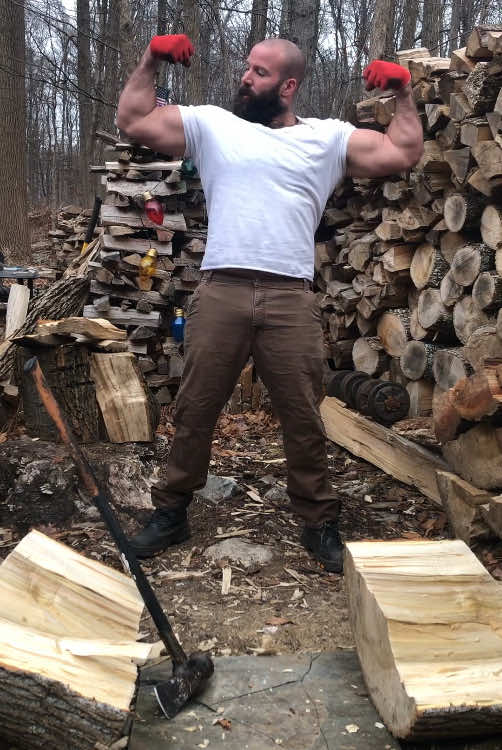 TIMBER BEAST SMASH 🪓🪵 #woodsplitting #compilation  #logsplitting #lumberjack #splittingwood #woodchopping #choppingwood #bigdude #muscleman #fypシ #trending 