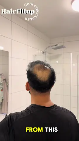 Waterproof hair concealer.  No smudging. Last 3-7 days per application. No harmful chemicals. Order yours now👉🏻 hairfillup.com #hairfillup #hair #hairconcealer 