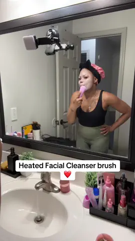Heated Facial cleansing brush. Added to my daily routine ! #skincare #facial 