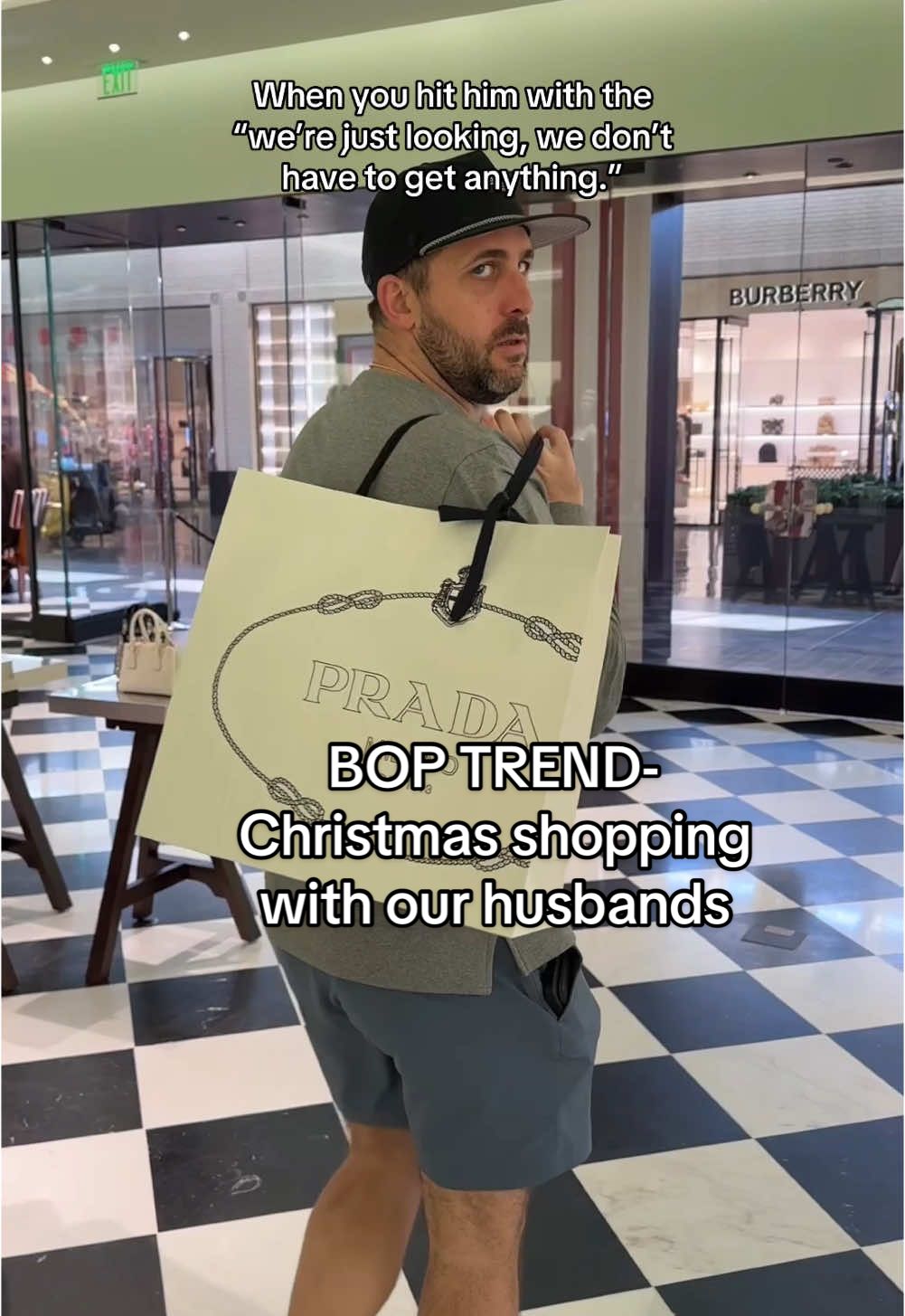 10/10 recommend conspiring with your bestie and taking your men “window shopping”. It’s almost like they were onto us from the beginning or something…  Pro tip- team up with your best friend and take your husbands shopping together 😂  #bestfriendgoals #BestFriends #marriagegoals #marriagehumor #coupleshumor #couplehumor #marriedlifehumor #christmasshopping #happywifehappylife 