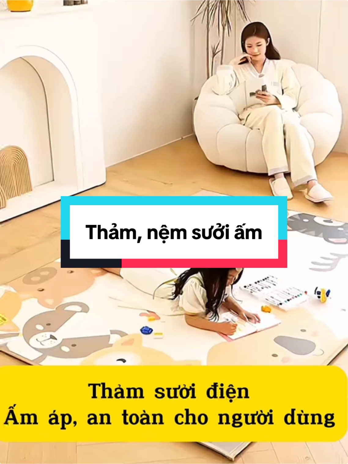 Thảm sưởi ấm, nệm sưởi ấm điện an toàn ấm áp cho mùa đông #thamsuoiam #nemsuoiam #xuhuong #tienichgiadinh #giadungthongminh #tienichcuocsong 