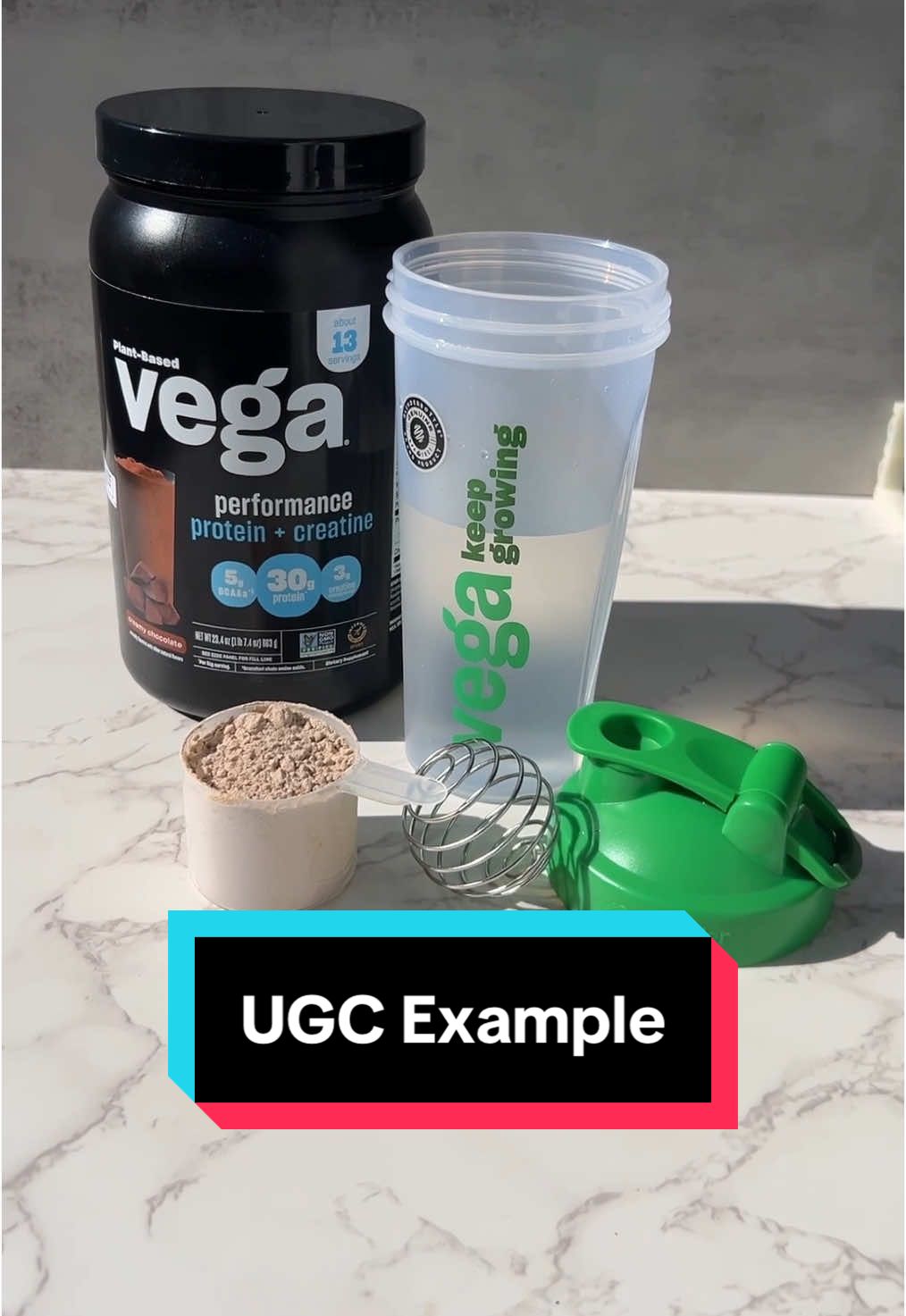 UGC Example: Vega, plant based protein with creatine and BCAA’s is straight 🔥🔥🔥 doesn’t leave you feeling bloated like all the other protein powders do 🫃🏻 #ugcexample #maleugccreator #ugccreator #fitnesscontent 