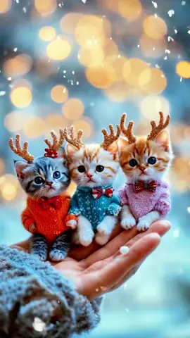 Tiny baby cats on hand #cute #cat #baby 