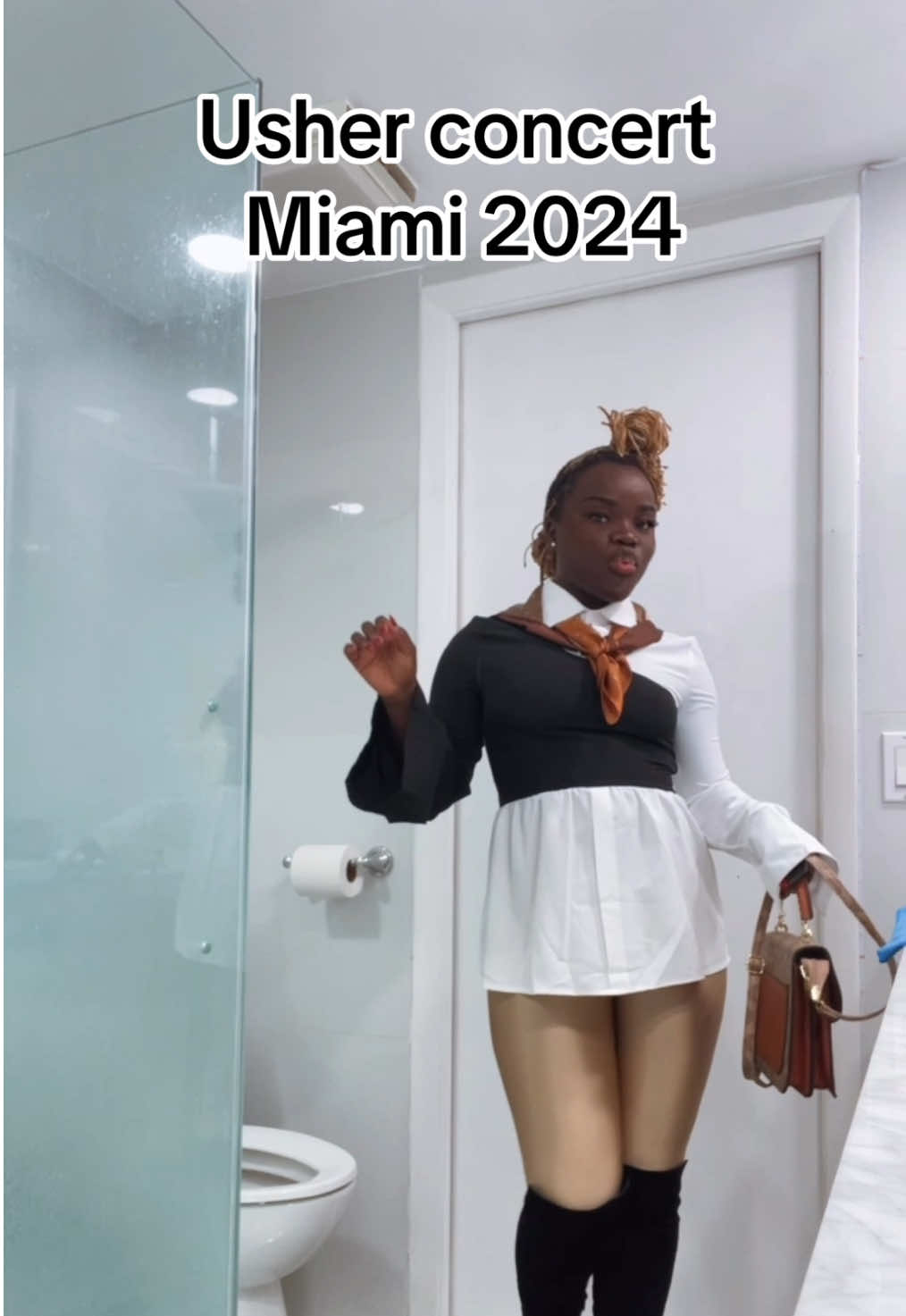 What you think about the fit? Usher concert ! So excited 😁😁😁 #usher #usherchallenge #usherconcert #usherhalftime #TikTokFashion #fashiontiktok #fashion #grwm #concertoutfit #concerts #usher 