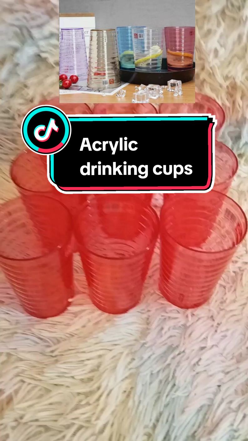 9pcs For only 100pesos acrylic high grade plastic drinking cups #cup #acryliccup #drinkingcup #plasticcup #angelanne #fyp #fypシ゚viral #highlight 